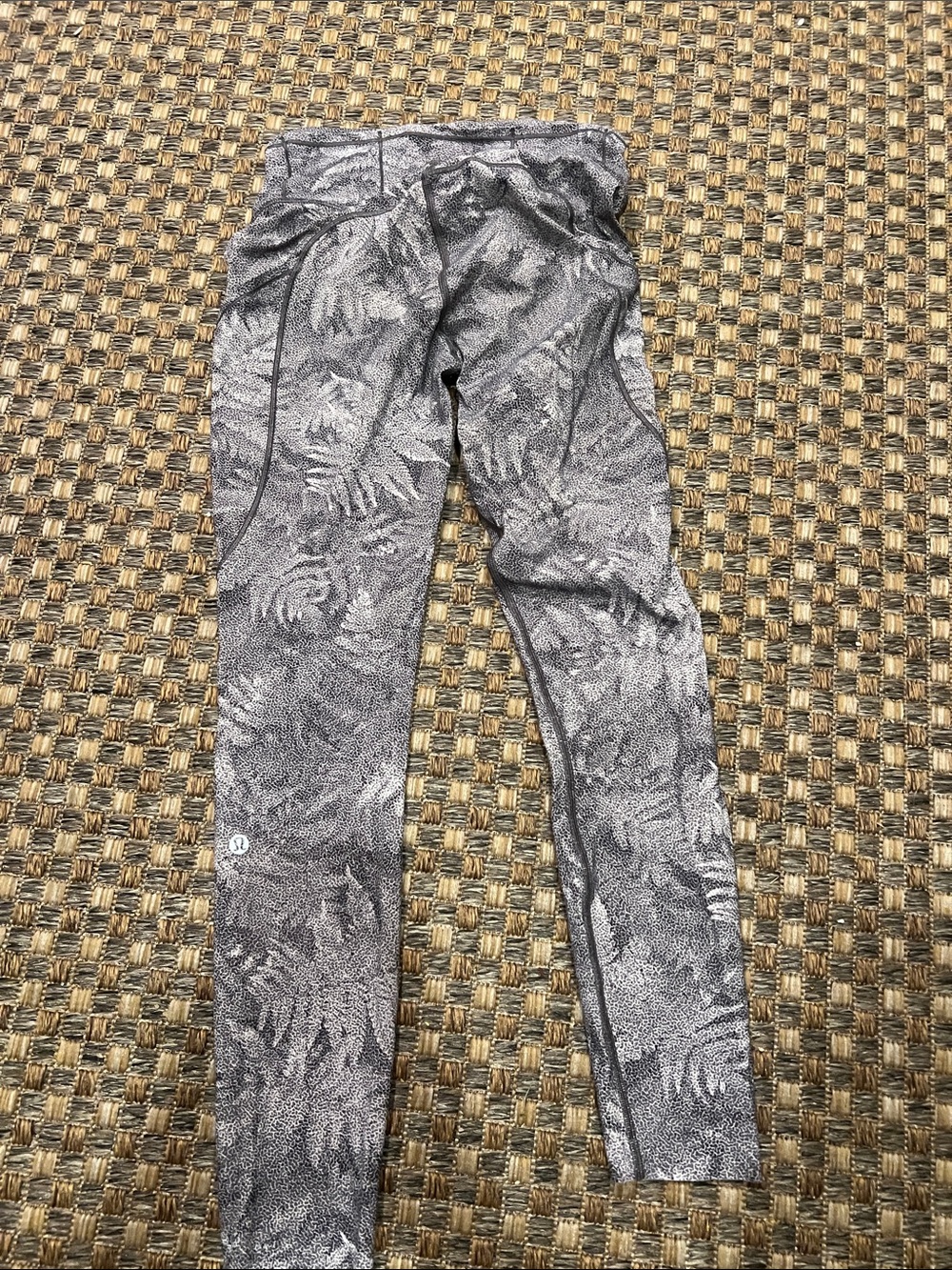 lululemon athletica Gray Leaf-Print Women's Jeggings
